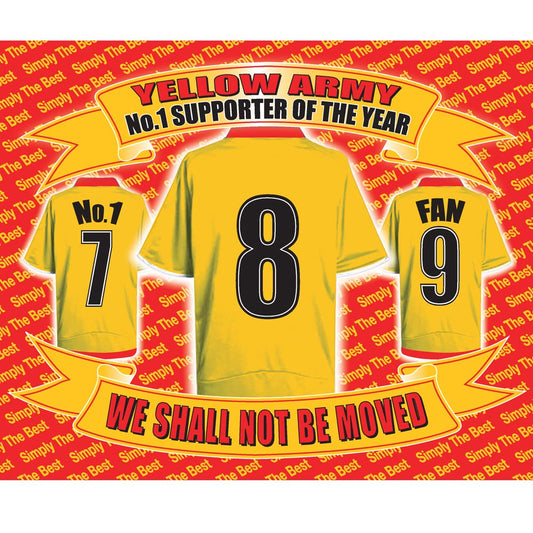 Watford Football Shirt Mouse Mat Gift