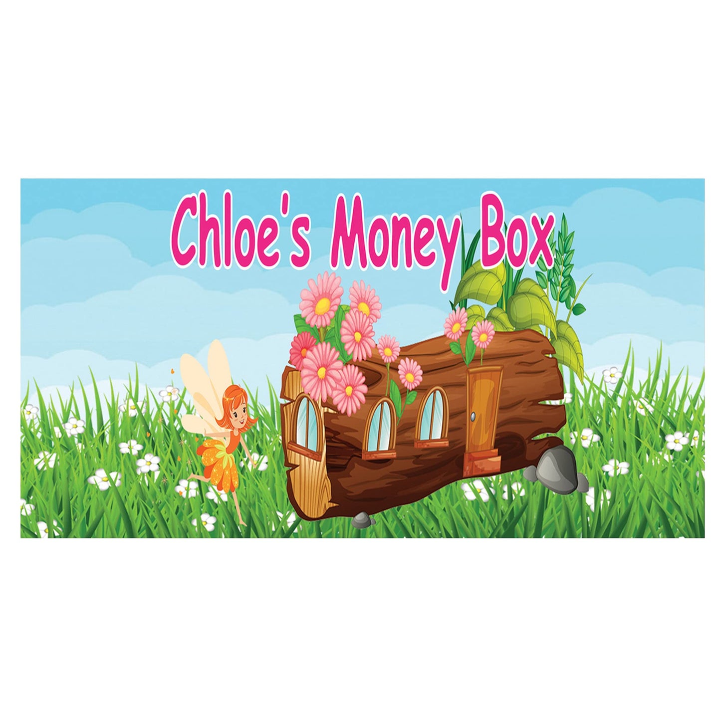 Personalised Kids Safari Jungle Animals Ceramic Piggy Bank Money Box Gift