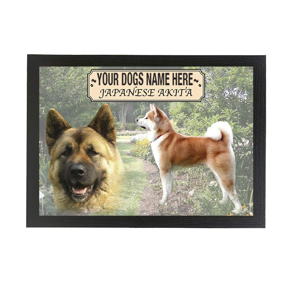 Japanese Akita Personalised Dog Breed Gift Lap Tray