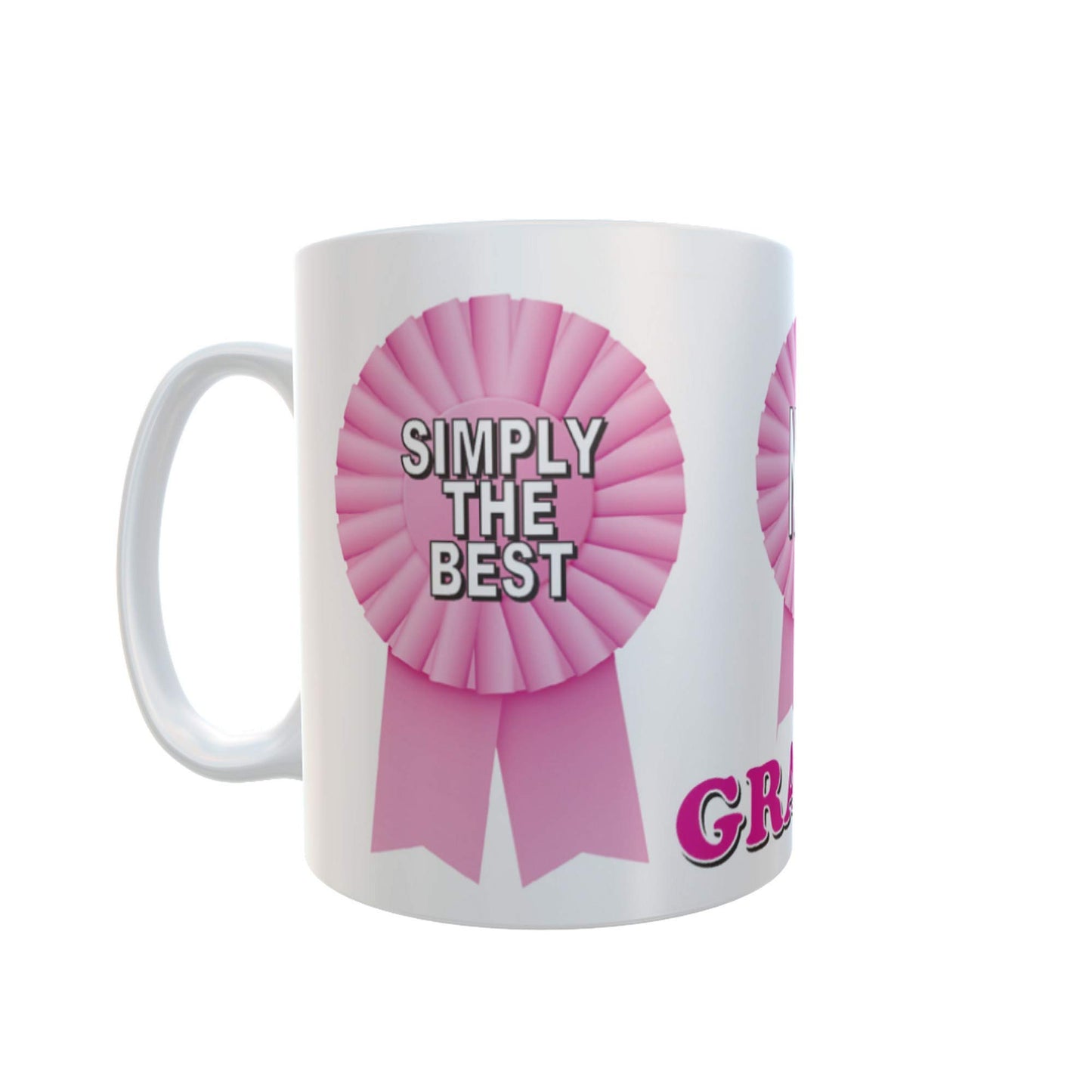 Simply The Best Granny Ceramic Rosette Gift Mug