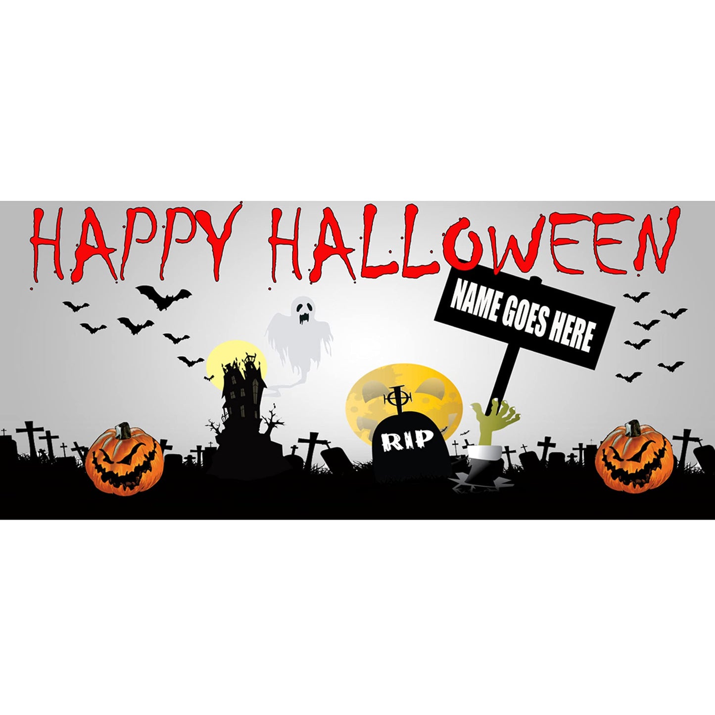 Spooky Personalised Ceramic Happy Halloween Mug with Sweets