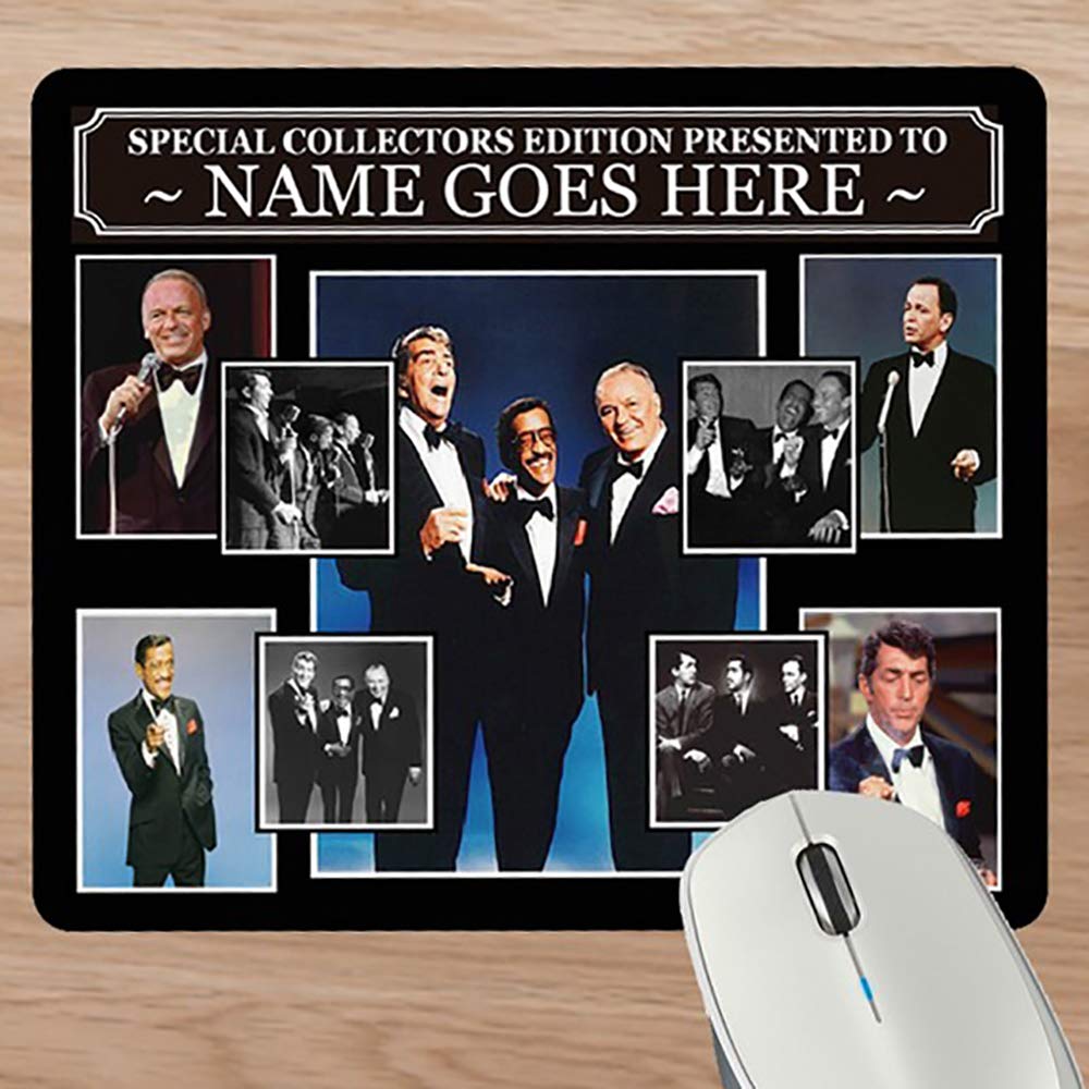 Rat Pack Personalised Icon Mouse Mat Gift