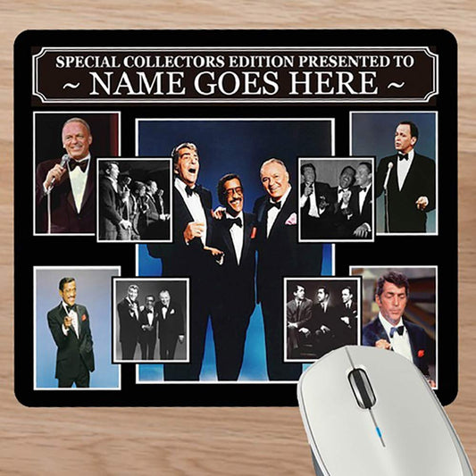Rat Pack Personalised Icon Mouse Mat Gift