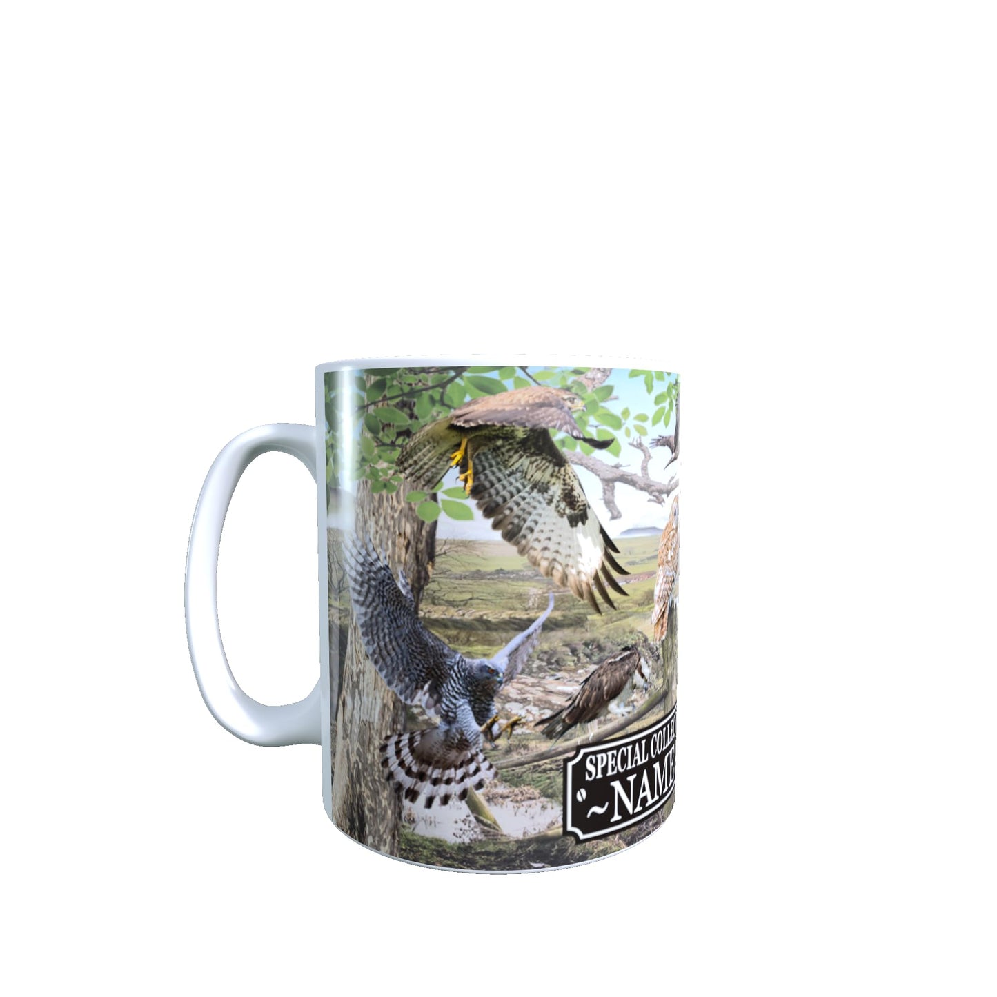 British Bird of Prey Personalised Mug Gift