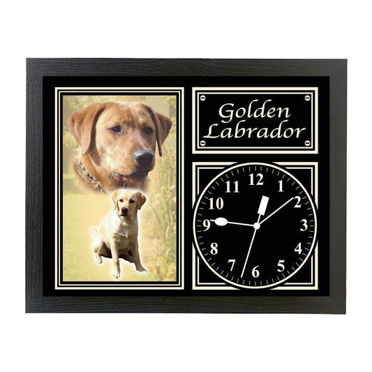 Golden Labrador Dog Breed Gift Clock