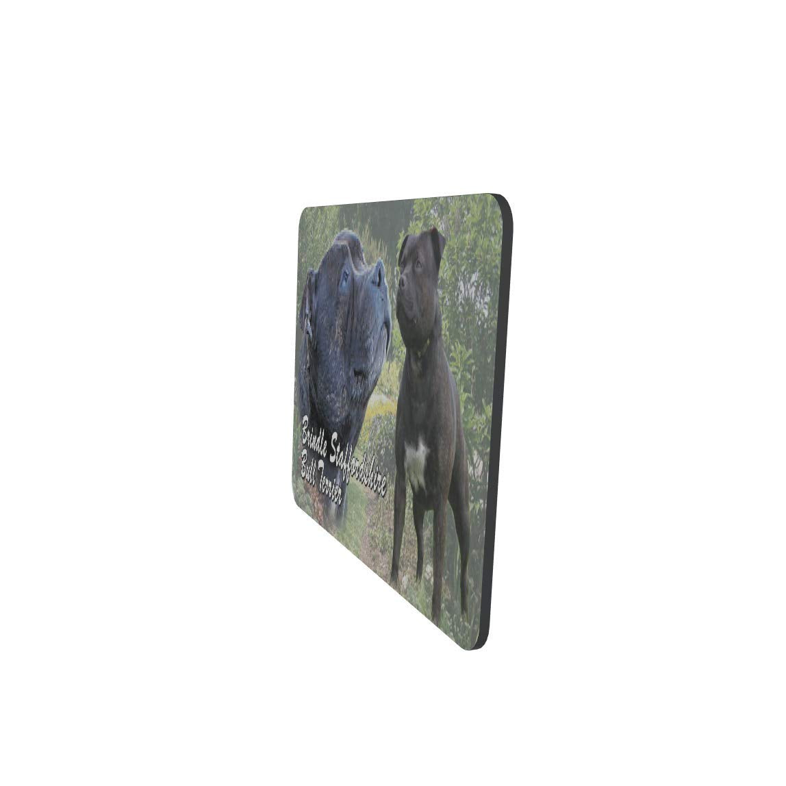 Brindle Staffordshire Bull Terrier Dog Breed Mouse Mat Gift