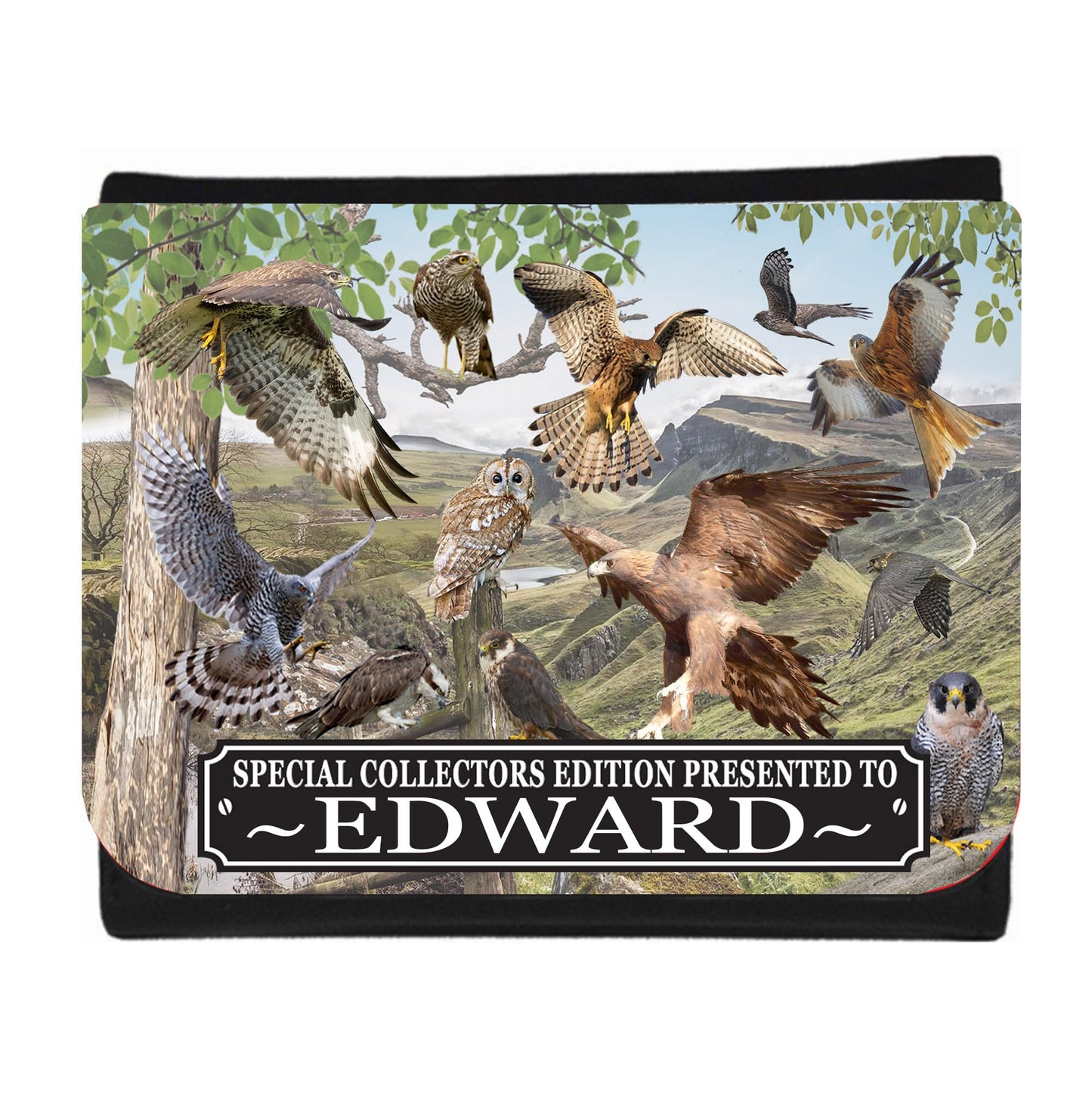 British Bird of Prey Personalised Wallet Gift