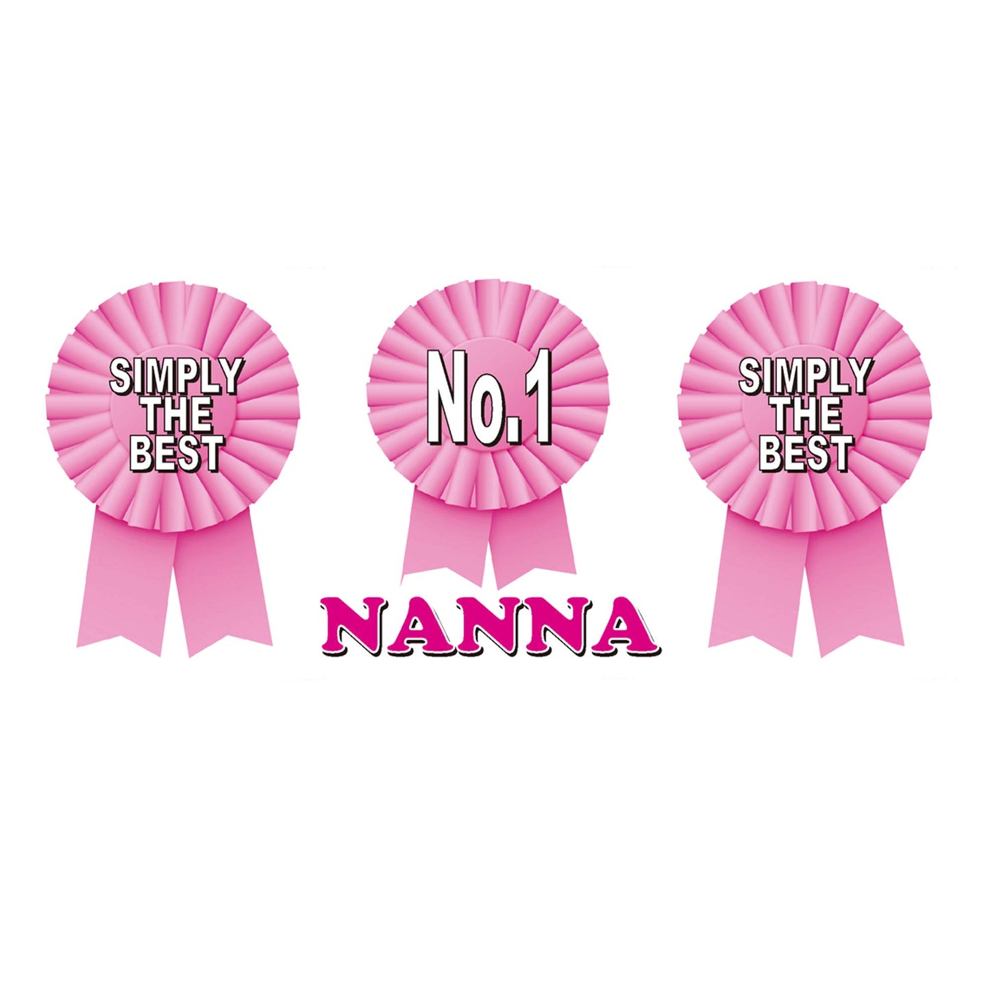 Simply The Best Nanna Ceramic Rosette Gift Mug