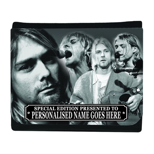 Kurt-Cobain Celebrity Icon Personalised Wallet Gift Kurt