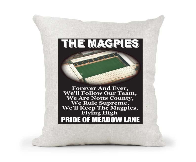 Nottingham County Football Anthem Song Chant Cushion Cover Gift