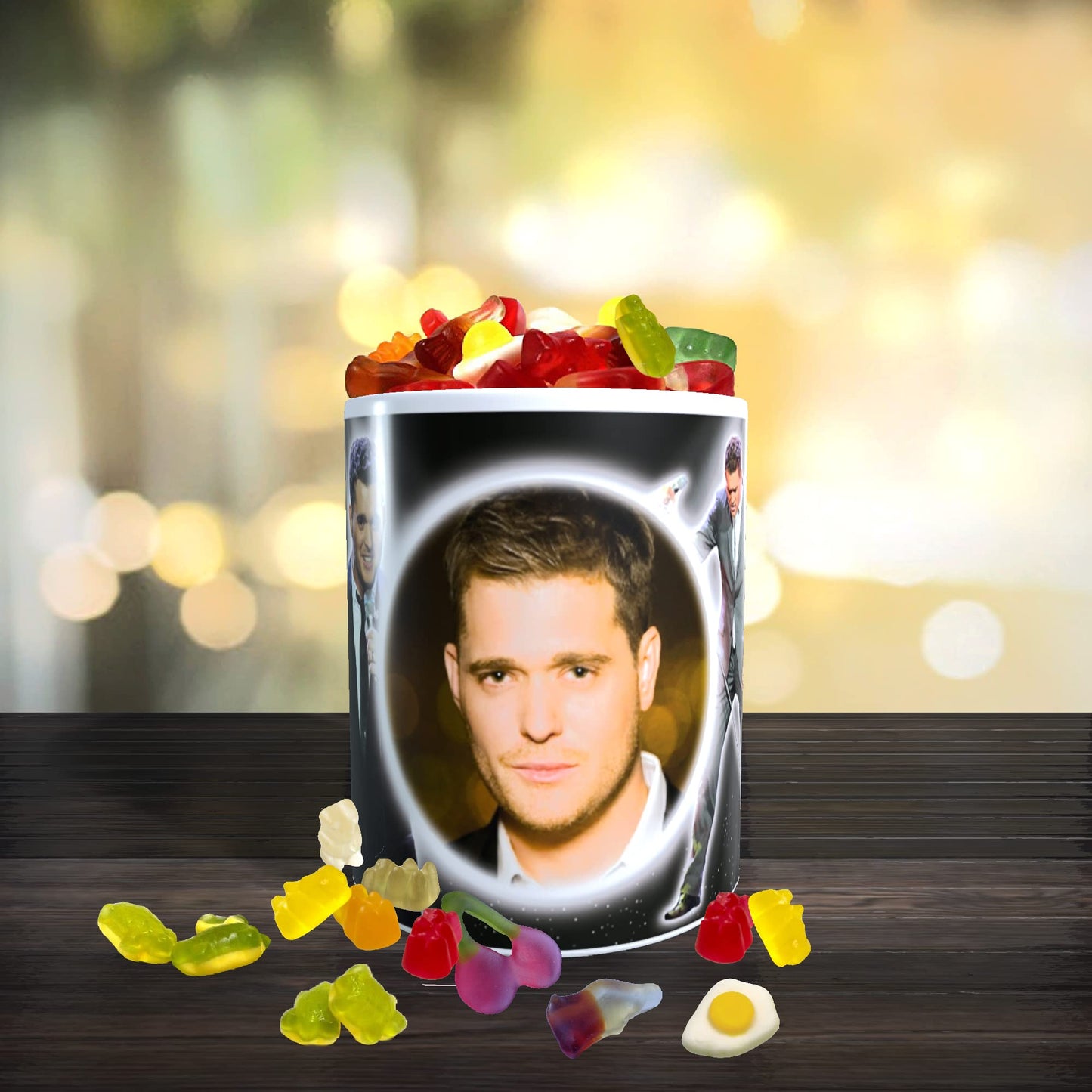 Michael Buble Icon Gift Mug with Sweets