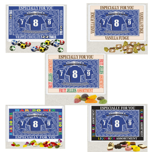 The People's Club Football Shirt Gift Boxed Sweets Team-Everton