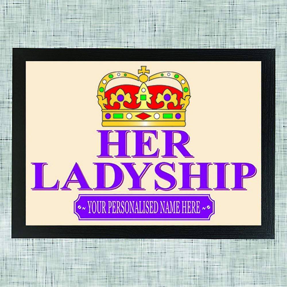Her Ladyship personalised female gift lap tray