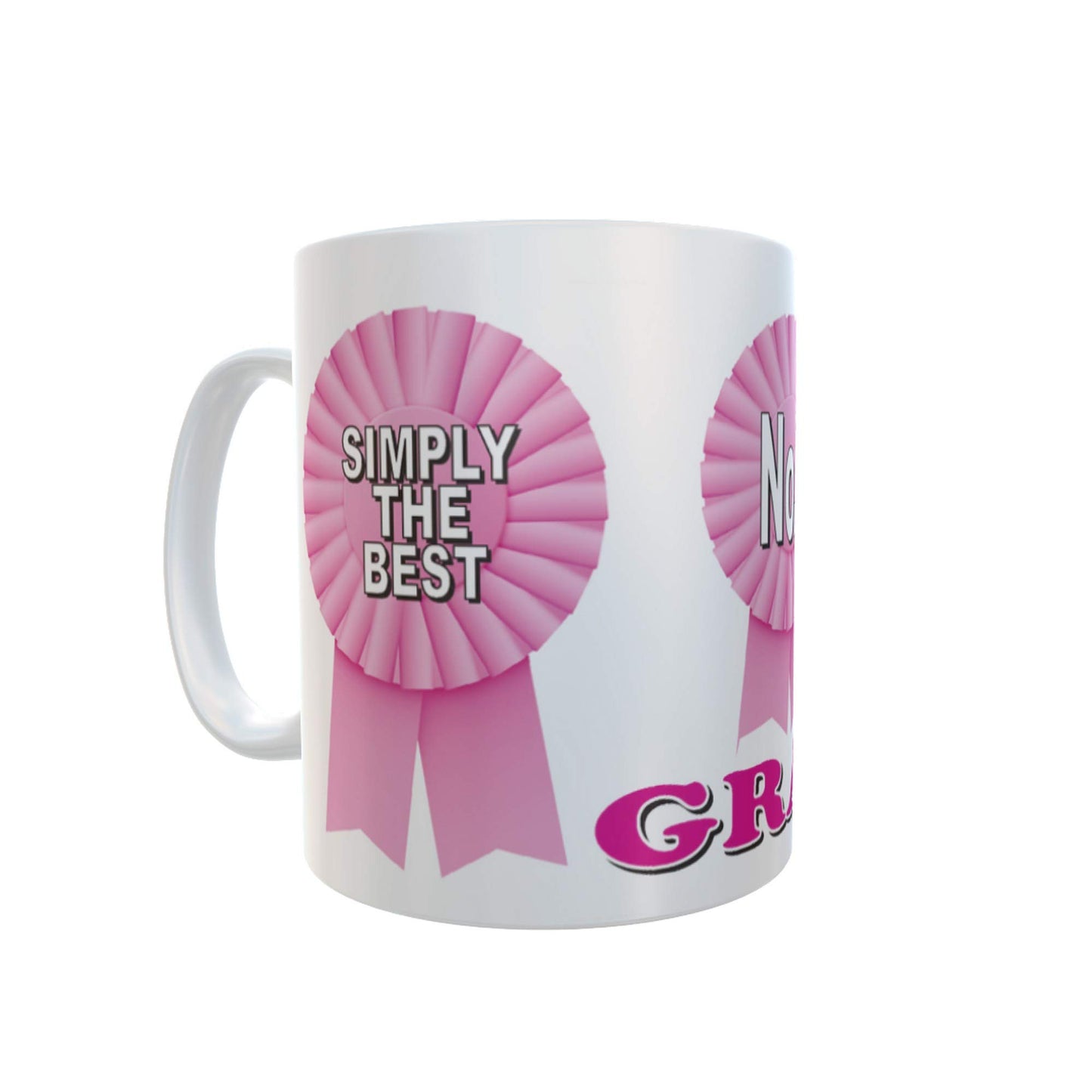 Simply The Best Gran Ceramic Rosette Gift Mug