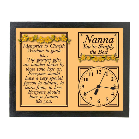 My Special Nanna Poem Gift Clock