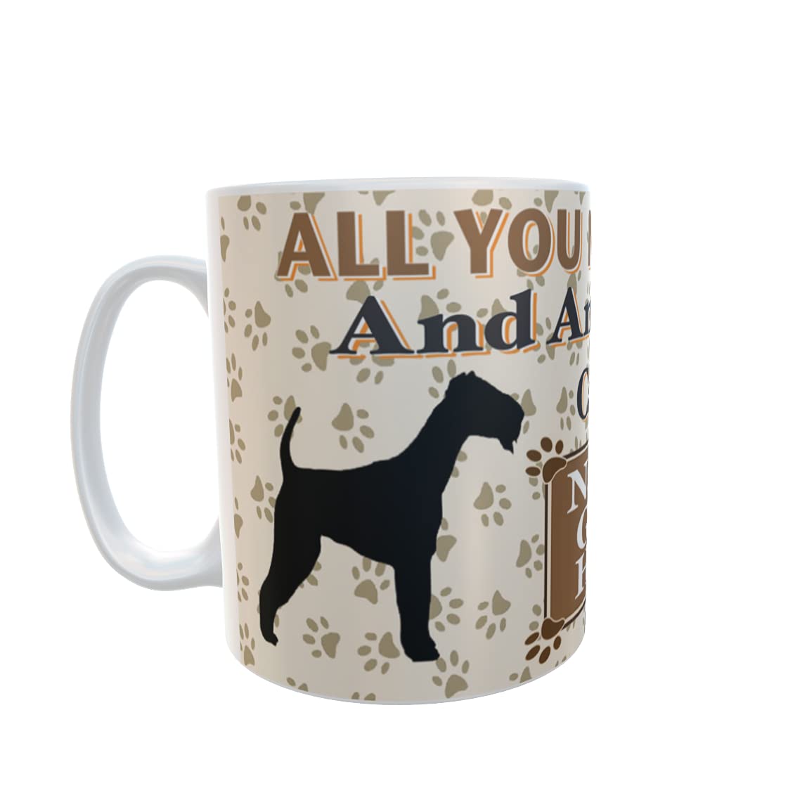 All You Need is Love and an Airedale Dog Personalised Mug Gift