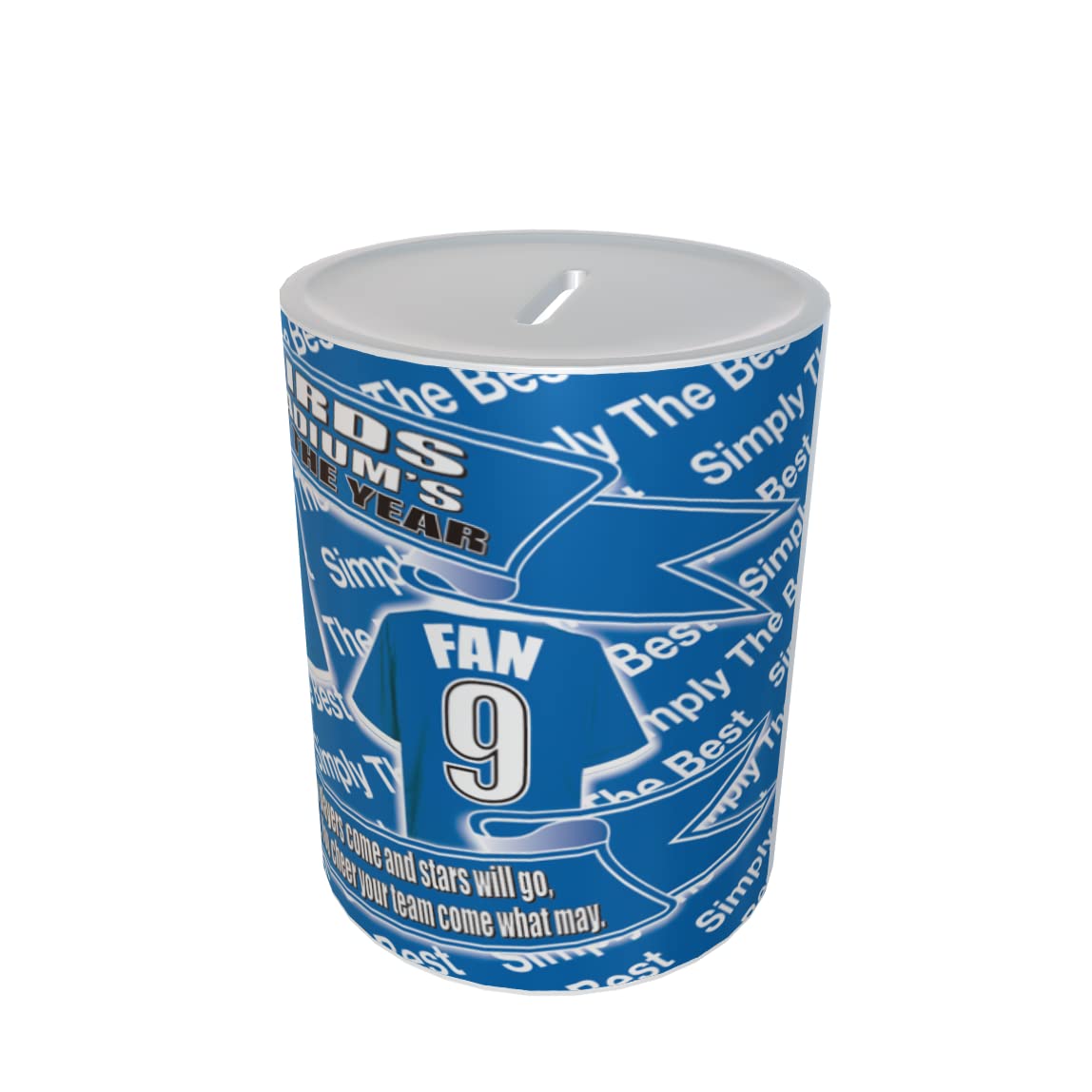 Cardiff Football Shirt Personalised Ceramic Money Box Gift