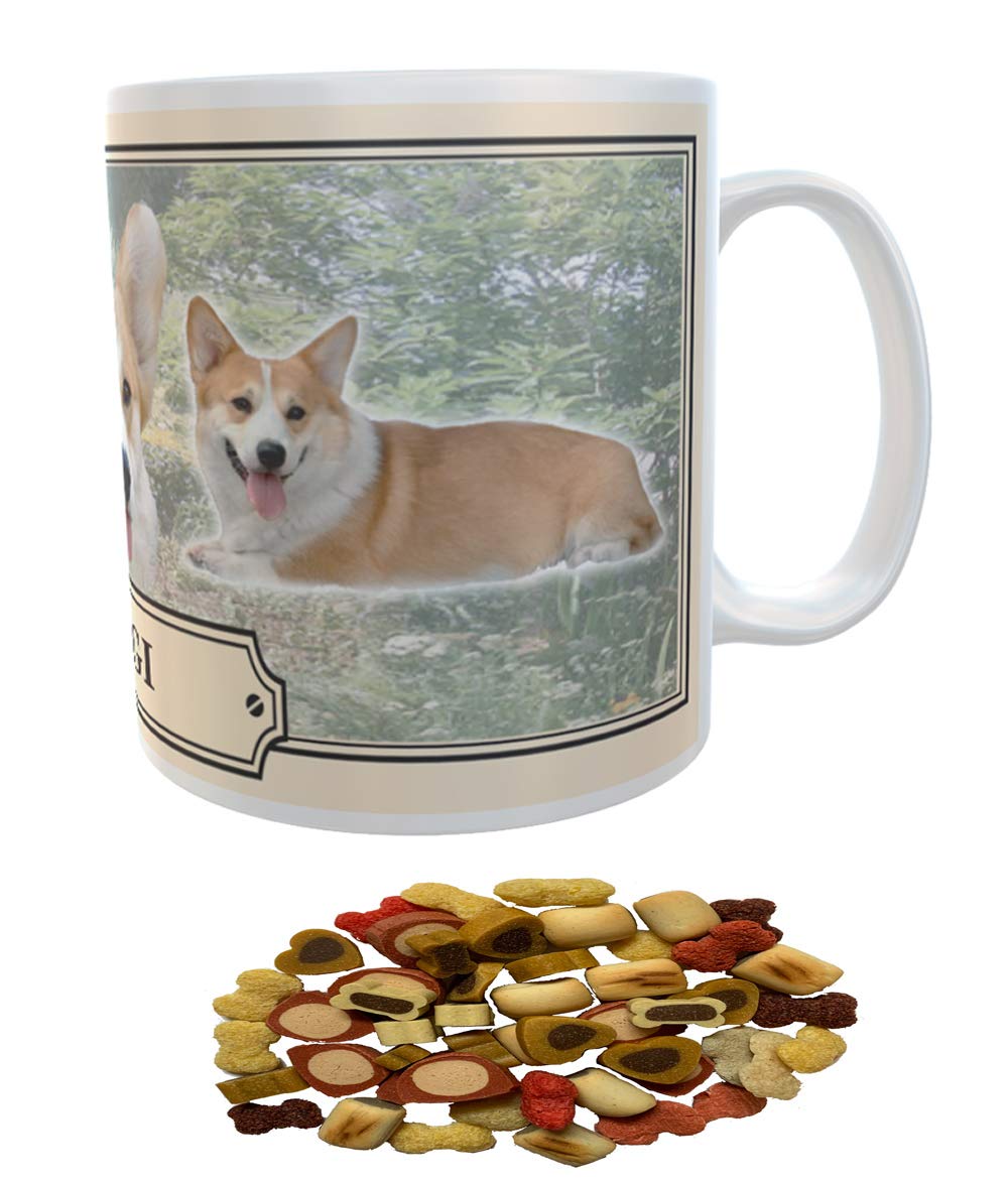 Corgi Dog Breed Gift Mug with Treats