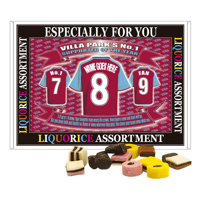 The Villa Personalised Football Shirt Gift Boxed Team-Aston Sweets