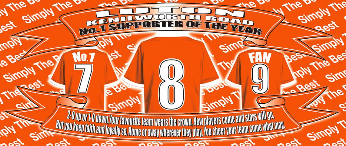 Luton Football Team Shirt Mug Gift with Chocolate Footballs
