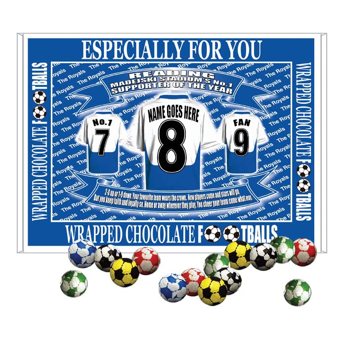 Reading Football Shirt Personalised Gift Boxed Sweets Variety