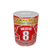 Liverpool Personalised Football Shirt Ceramic Money Box Gift, Multicoloured