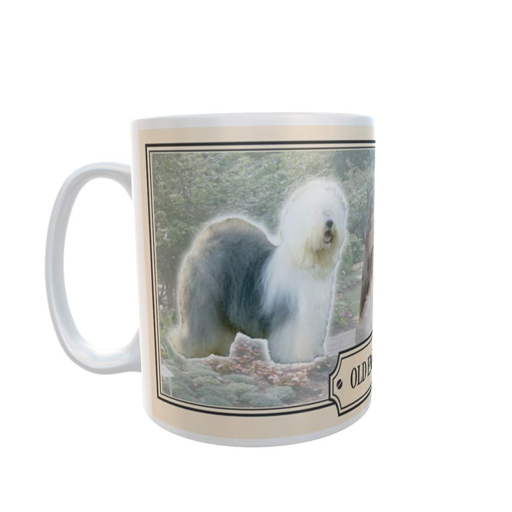 Old English Sheepdog Dog Breed Gift Mug with Treats