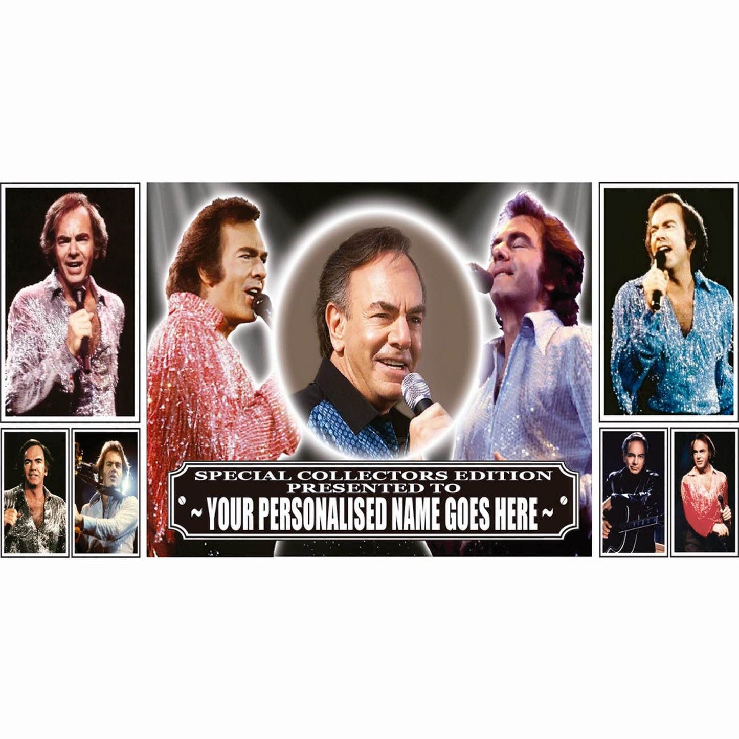 Neil Diamond Icon Personalised Mug with Choice of Sweets Gift
