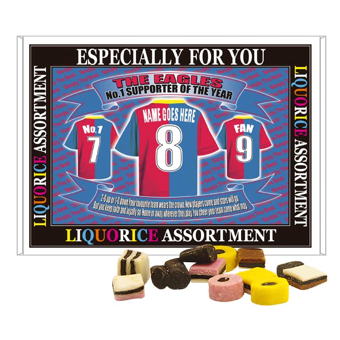 Crystal - Glaziers Football Shirt Personalised Gift Boxed Sweets