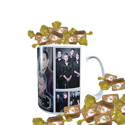 West 'Irish Boy Band' Life Personalised Icon Mug & Choice of Sweets