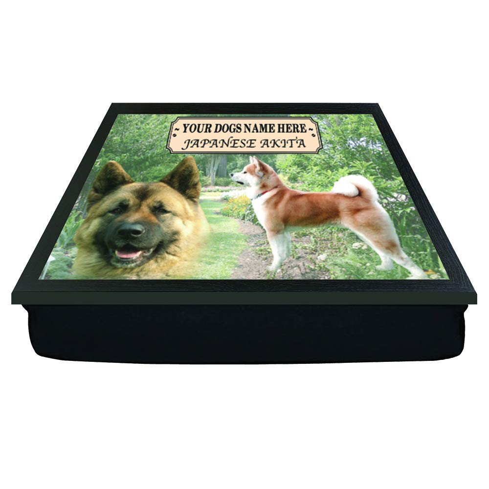 Japanese Akita Personalised Dog Breed Gift Lap Tray