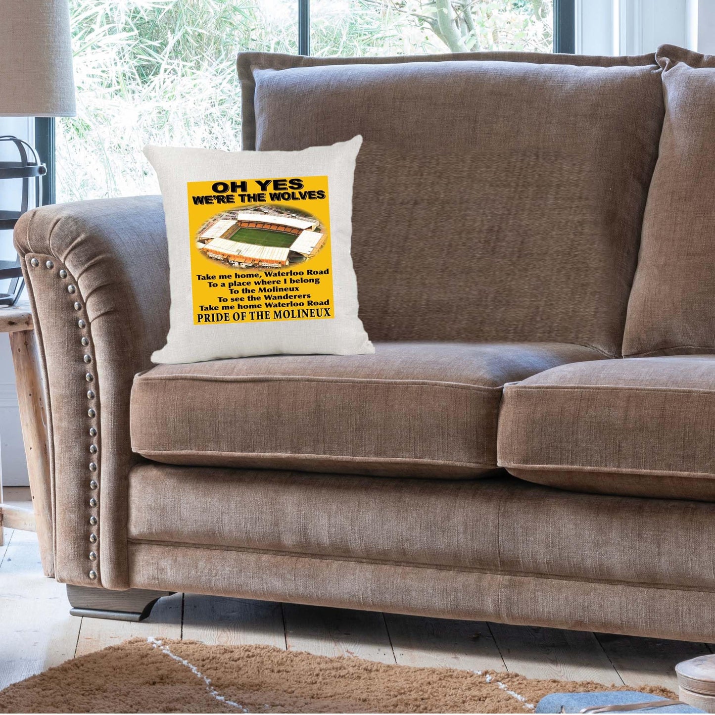 Wolverhampton Football Anthem Song Chant Cushion Cover Gift