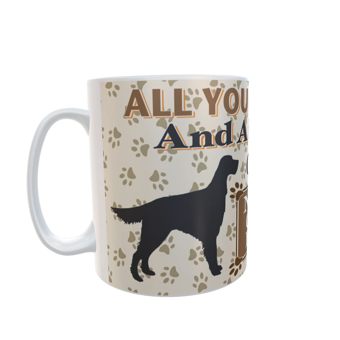 All You Need is Love and a Red Setter Dog Personalised Mug Gift