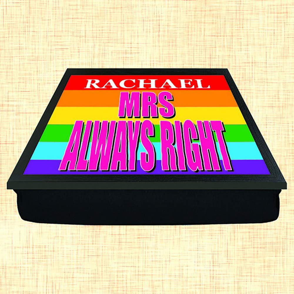Mrs Always Right Personalised Gay Pride Lap Tray
