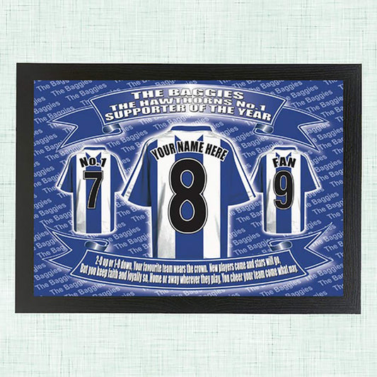West Bromwich Albion Football Shirt Personalised Picture Gift