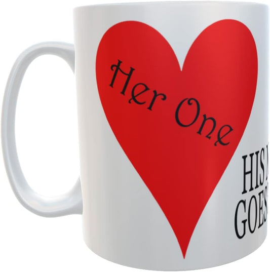 Her One Personalised Valentine's Day Any Occasion Mug Gift