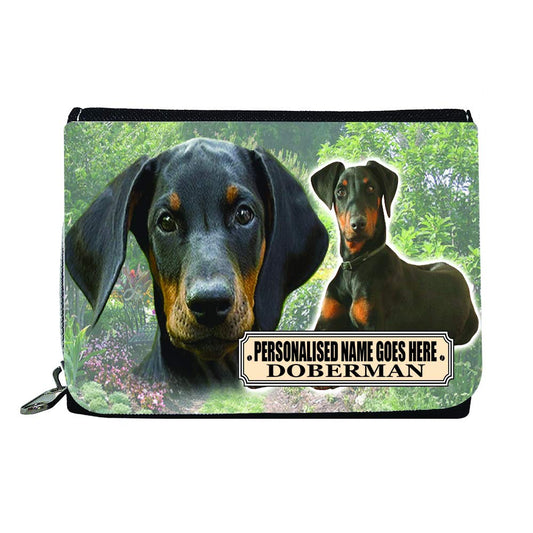 Doberman Personalised Dog Breed Gift Purse