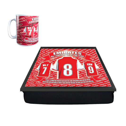 Gooners Football Shirt Lap Tray And Mug Gift Set, ARS- LapMugGiftSet_000