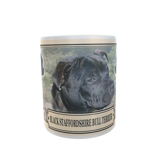 Black Staffordshire Bull Terrier Dog Breed Gift Mug