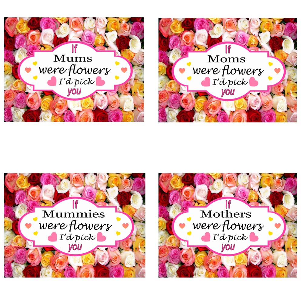 If You were A Flower I’d Pick You Rose Design Family & Friends Relative Toughened Glass Heat Resistant Worktop Saver Cutting and Chopping Board Gift