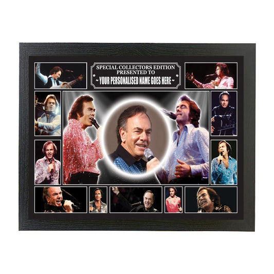 Diamond The-Jazz-Singer Personalised Framed Wall Hanging Picture Gift Neil