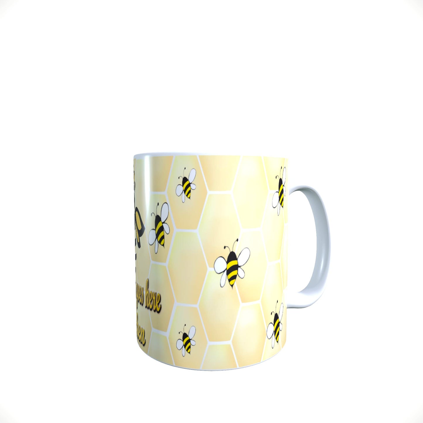 Lady Bee Personalised Honeycomb Mug Gift