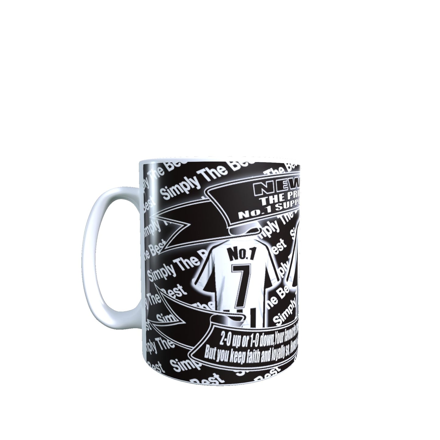 Newcastle Football Shirt Lap Tray And Mug Gift Set