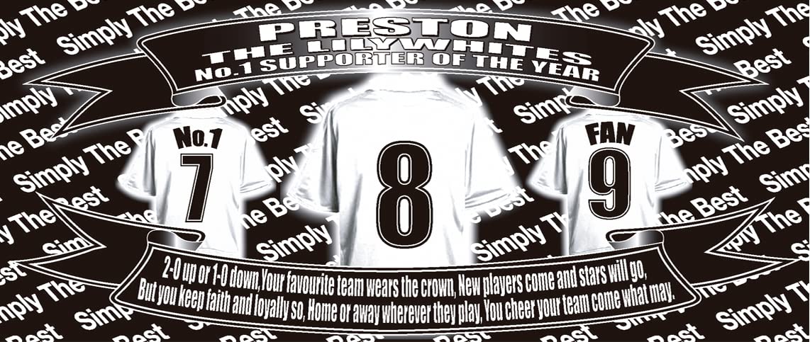 Preston Football Team Shirt Mug Gift with Chocolate Footballs
