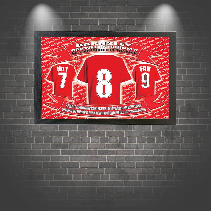 Barnsley The Tykes Football Shirt Picture Gift