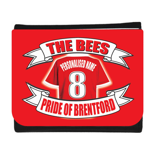 Brentford Personalised Football Shirt Wallet Gift