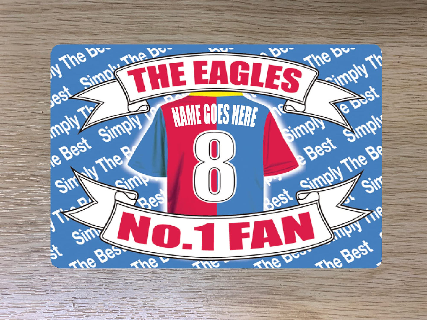 Crystal - The Glaziers Football Shirt Personalised Travel Passport Holder Case Gift Present