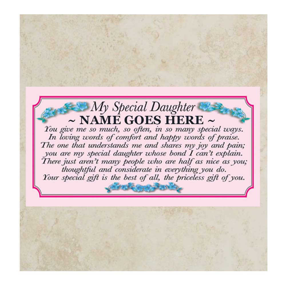 Personalised My Special Daughter Poem Gift Mug