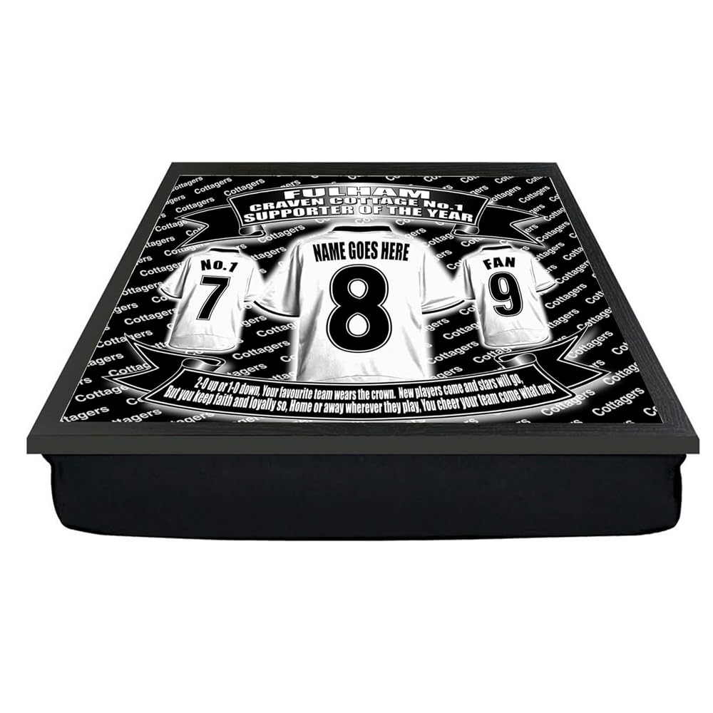 Fulham Personalised Football Shirt Lap Tray And Mug Gift Set