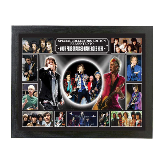 The Rolling Stones icon personalised framed picture gift